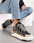 Sneakers van 100% PU met vetersluiting