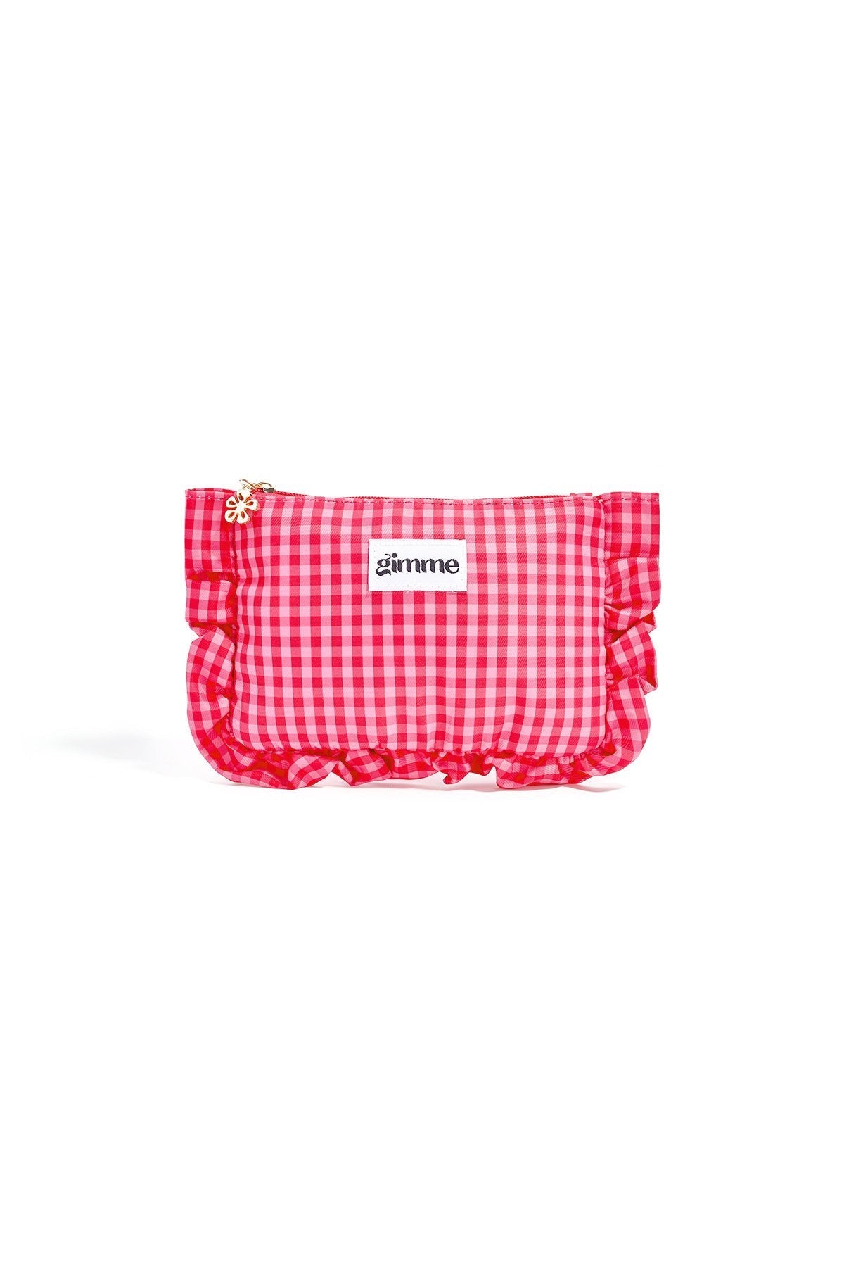 Cozy Ruffle Make up bag | Red
