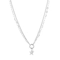 Double Star Ketting | Zilver