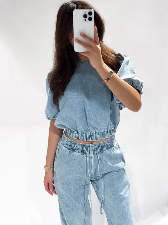 Denim Top - Blue