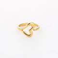 Open Heart Ring | Goud