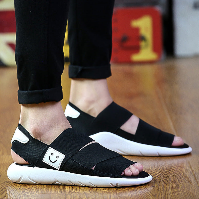 Dames comfortabele sandalen met verstelbare banden – Zwart