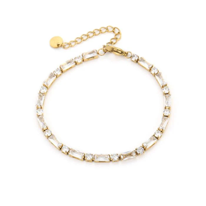 Luxe Zirkonia Armband | Goud