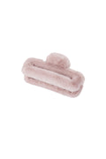 Fluffy Hair Clip Straight - Old Pink