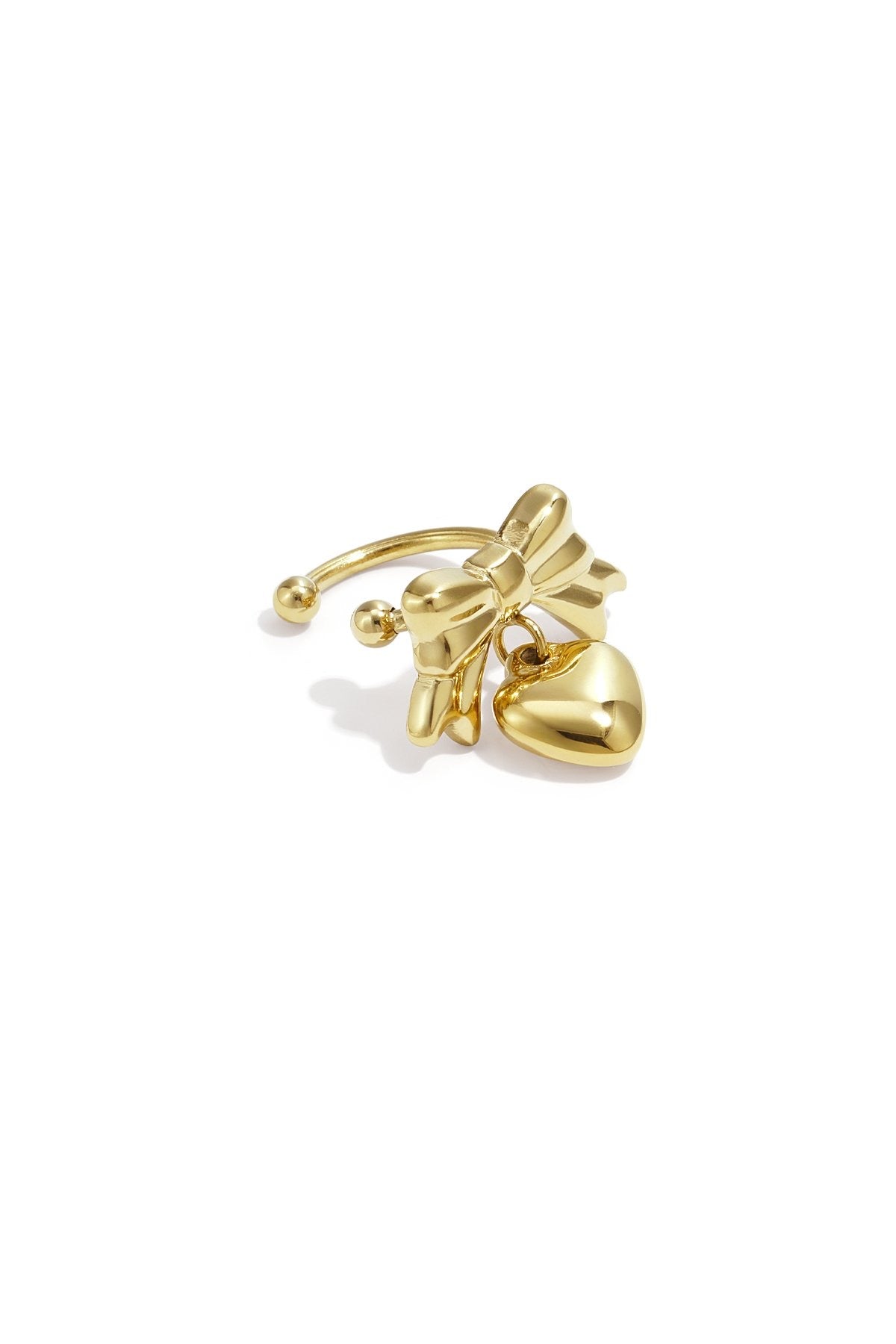 Ear cuff hartje | Goud