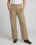 Unisex cargobroek met rechte pasvorm en retrolook – Koffiebruin