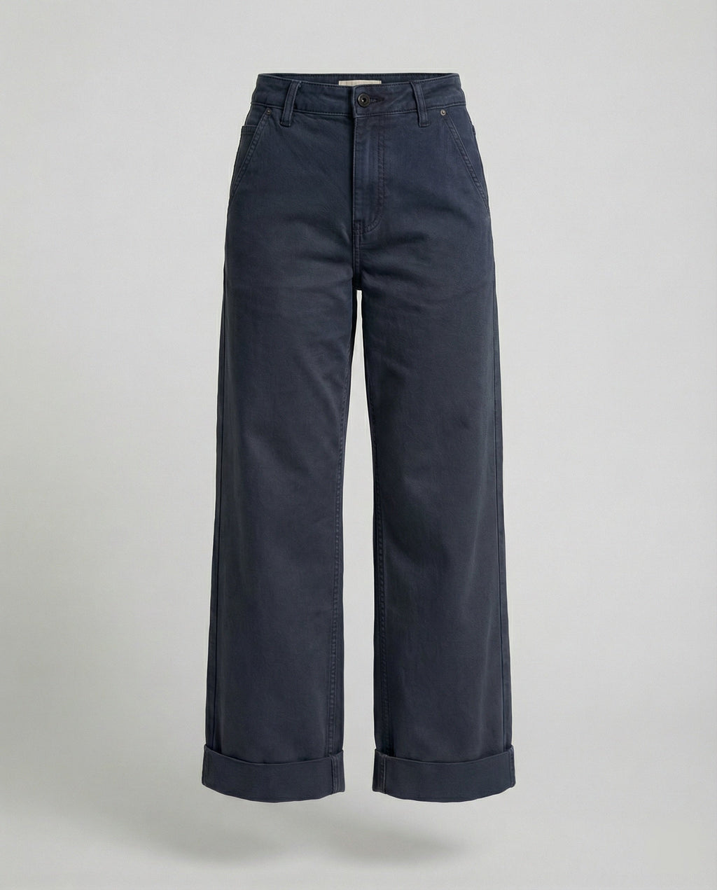 Unisex cargobroek met rechte pasvorm en retrolook – Donkergrijs