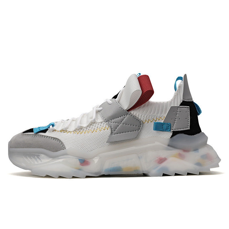 Dames modieuze outdoorsneakers met antislipzool en ademend mesh bovenwerk – Zwart