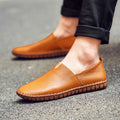 Dames klassieke mocassins met leren bovenwerk – Zwart
