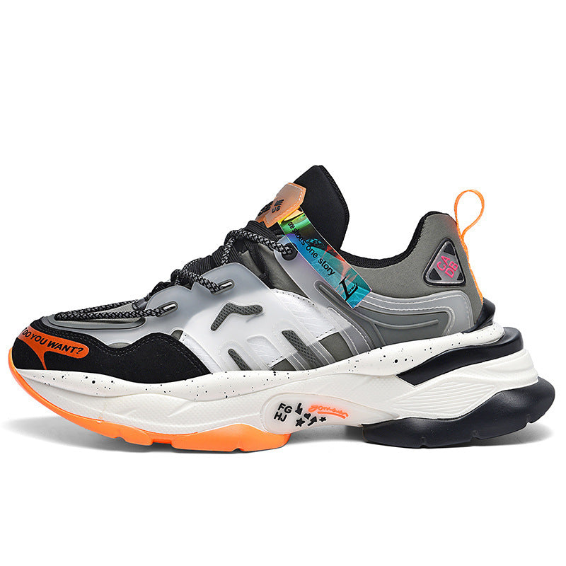 Dames modieuze sneakers met opvallend ontwerp – Grijs
