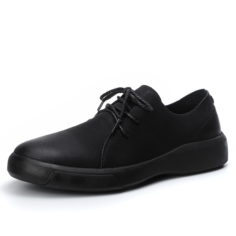 Dames leren schoenen met dempende zool – Zwart