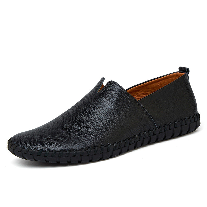 Dames klassieke mocassins met leren bovenwerk – Blauw