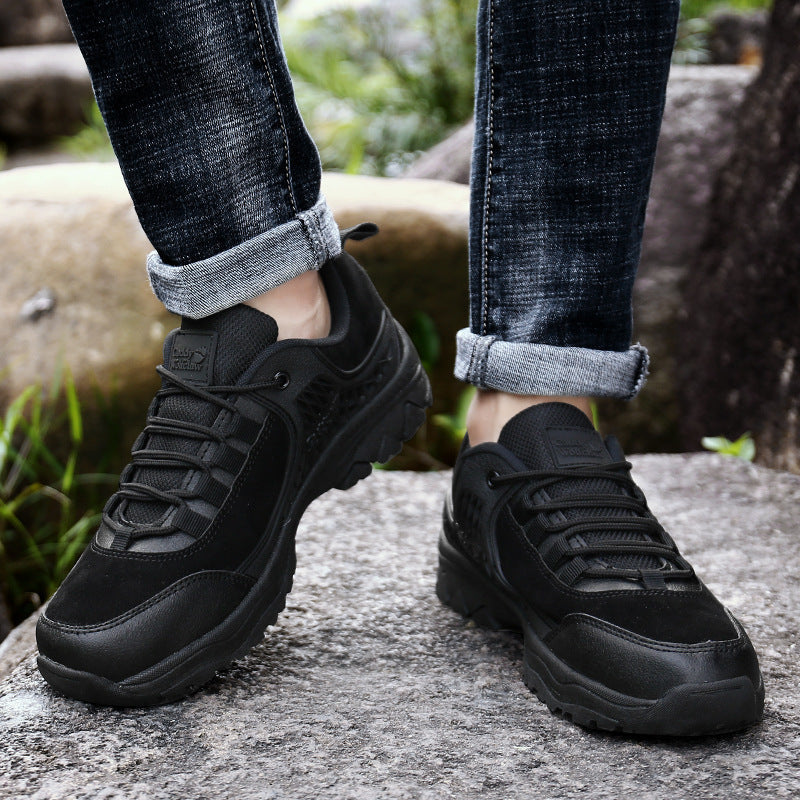 Dames wandelschoenen met antislipzool en ademend bovenwerk – Zwart