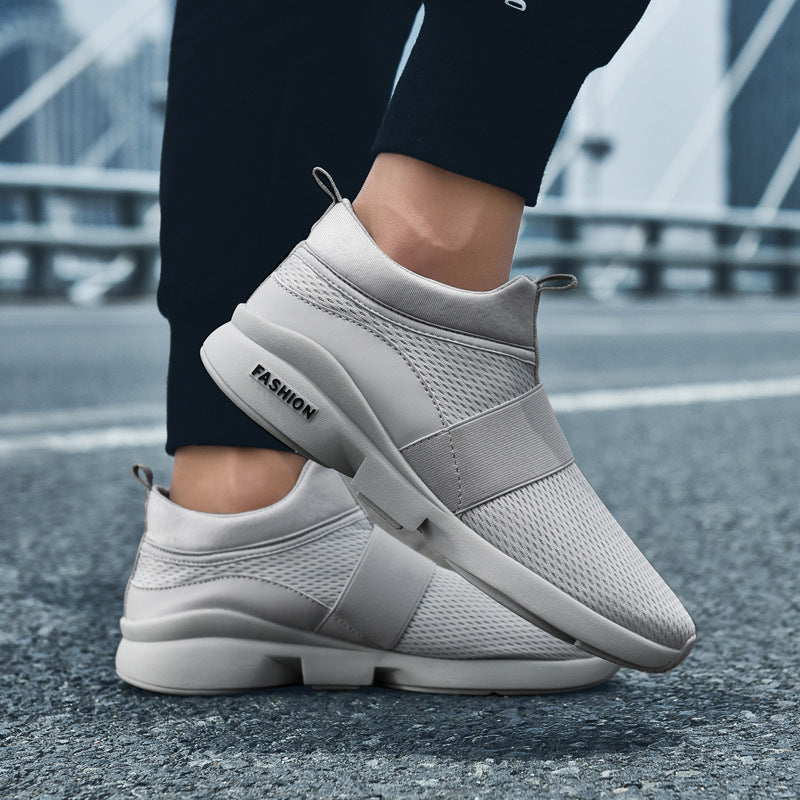 Dames lichte slip-on sneakers met ademend bovenwerk – Rood