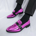 Dames modieuze mocassins met gespsluiting – Zwart