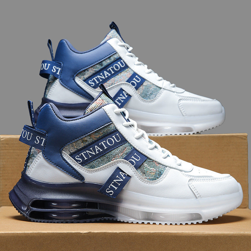 Dames sportieve sneakers – Zwart en Groen – Hemelsblauw
