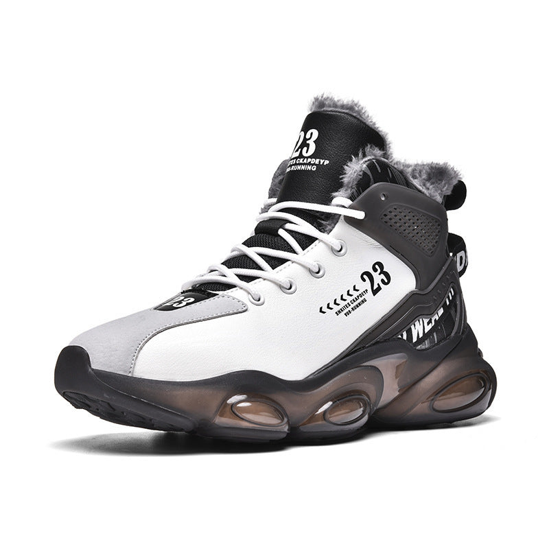Dames stijlvolle sportsneakers met dempende zool – Zwart en Zwart-wit – Wit-zwart
