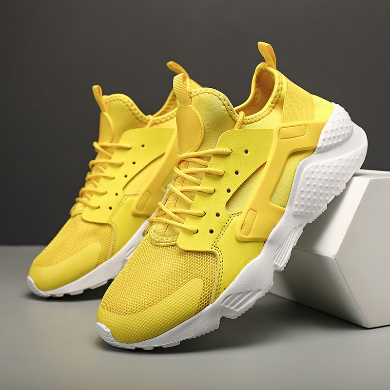 Dames performance sneakers met antislipzool en ademend bovenwerk – Geel