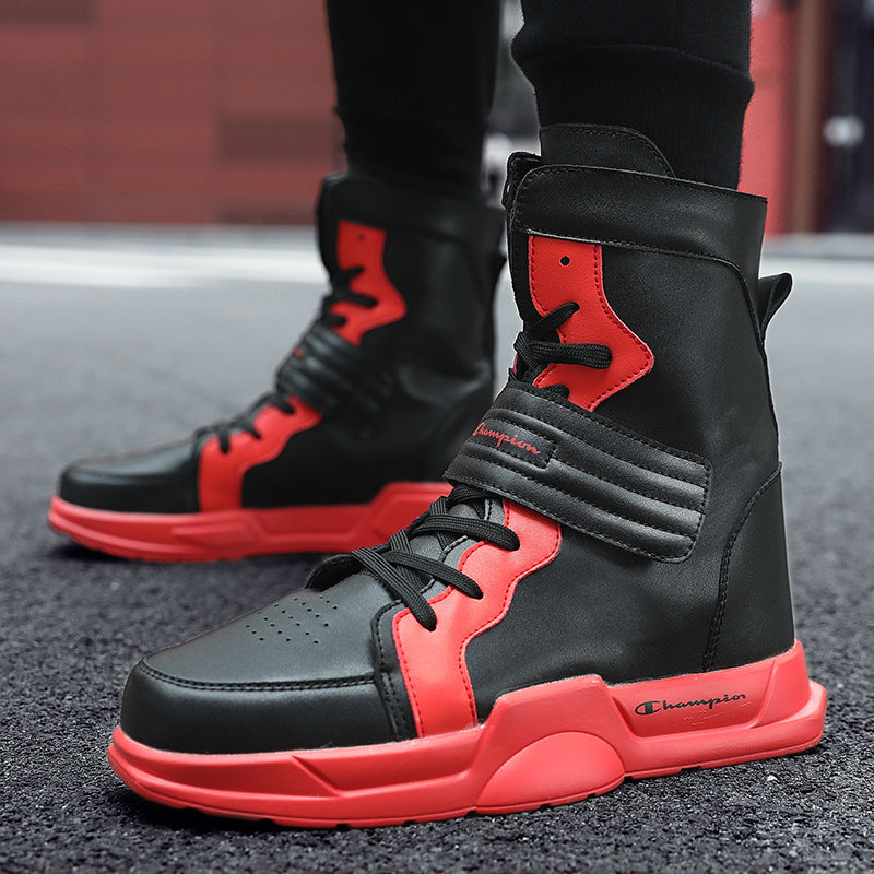 Dames sneakers met gespsluiting – Geel