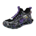 Dames sneakers met dempende zool en lichteffecten – Groen