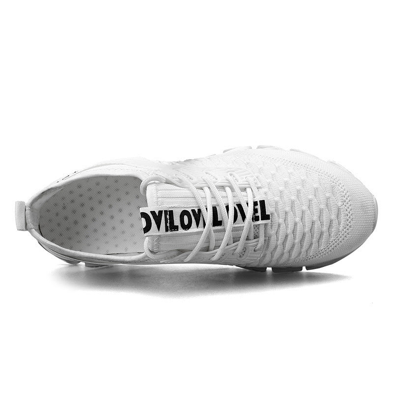 Dames performance sneakers – Groen en Zwart – Rood