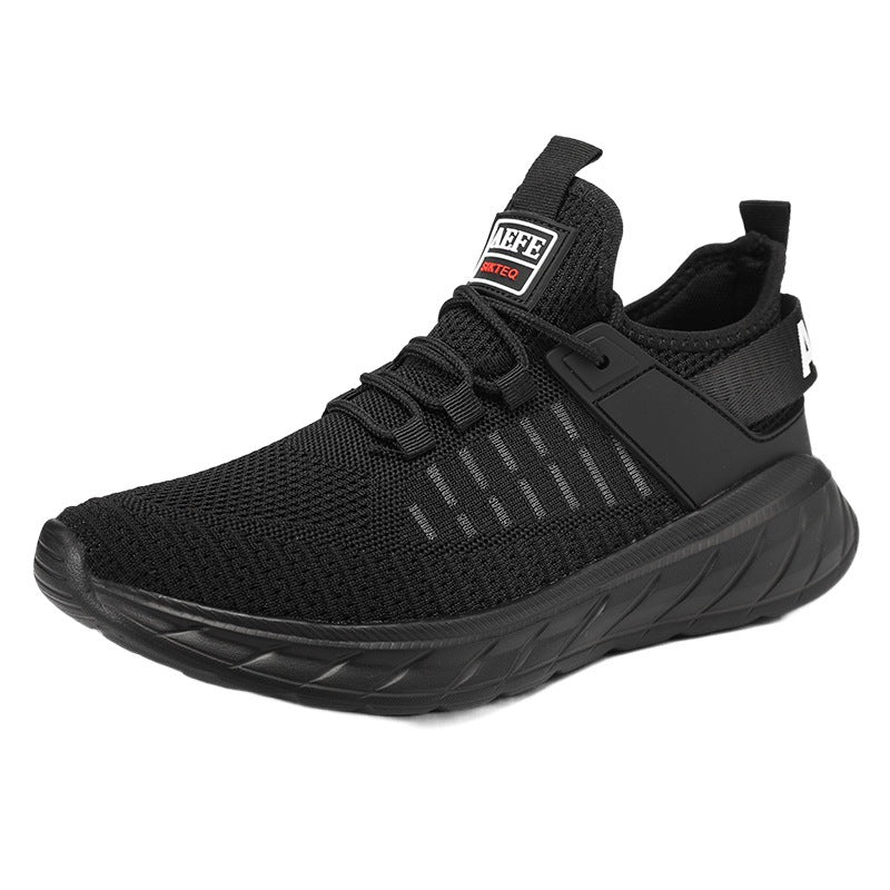 Dames lichte fitnesssneakers – Zwart