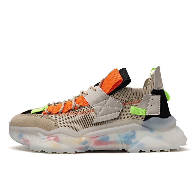 Dames modieuze outdoorsneakers met antislipzool en ademend mesh bovenwerk – Beige