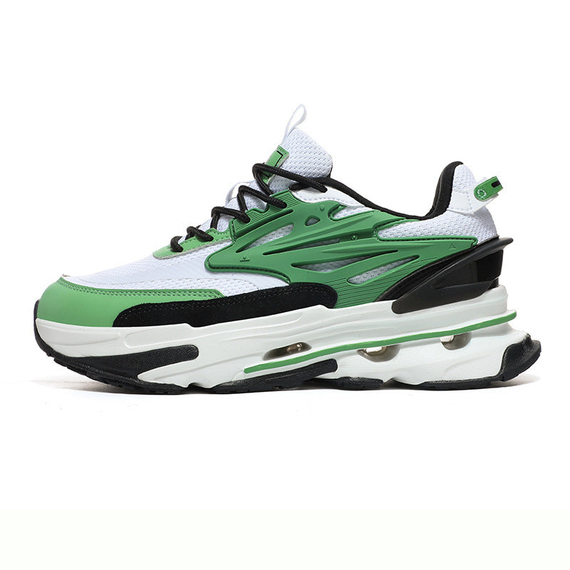 Dames comfortabele sneakers met dempende zool – Zwart-rood en Rood – Rood