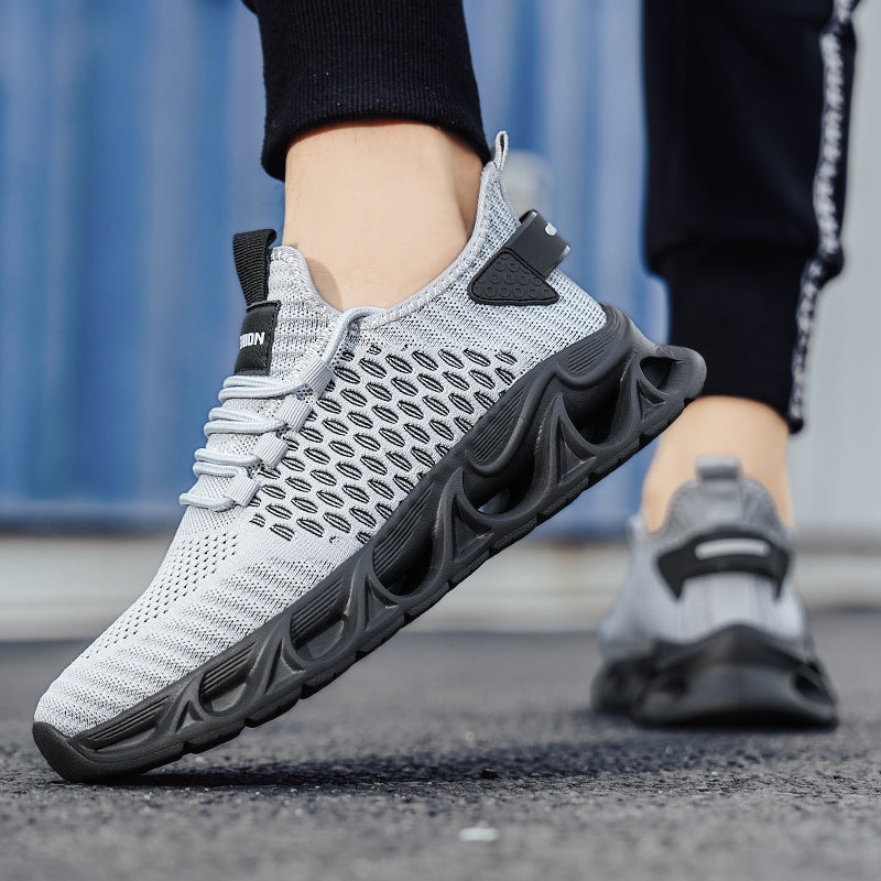 Dames lichte hardloopschoenen met flexibele zool – Zwart en Groen – Groen