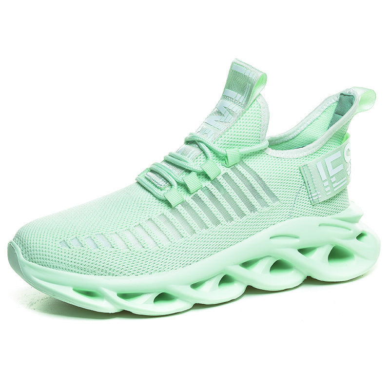 Dames performance sneakers met flexibele zool en ademend mesh bovenwerk – Zwart