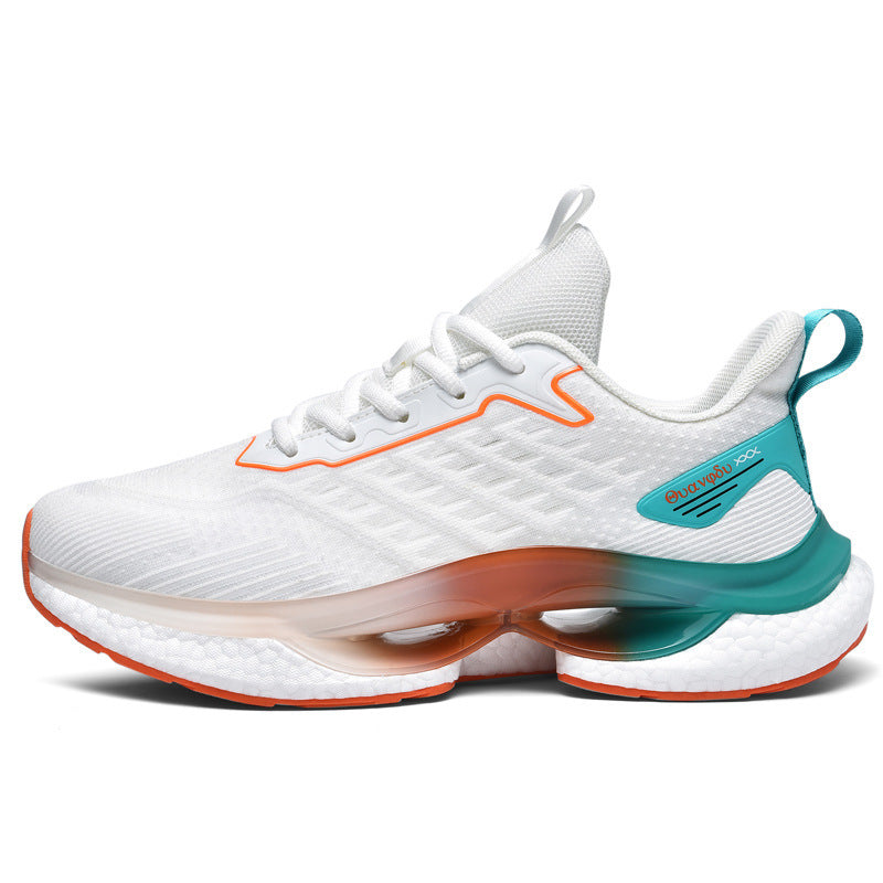 Dames comfortabele sportsneakers met dempende zool – Zwart