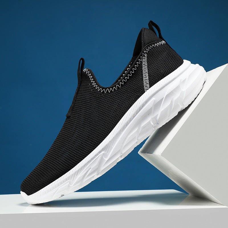 Dames lichte slip-on sneakers – Lichtgrijs
