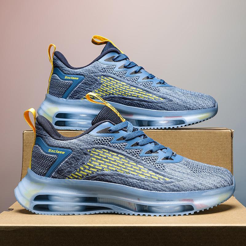 Dames performance sneakers met luchtkussenzool – Blauw