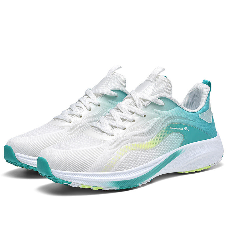 Dames hardloopschoenen met ademend bovenwerk – Zwart-blauw en Zwart – Groen