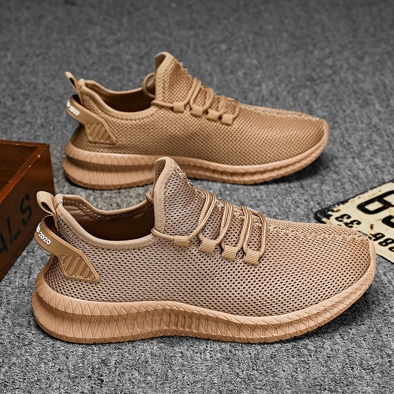Dames lichte sneakers met ademend mesh bovenwerk – Grijs
