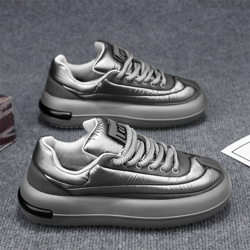 Dames comfortabele sneakers – Zwart-groen en Grijs – Grijs