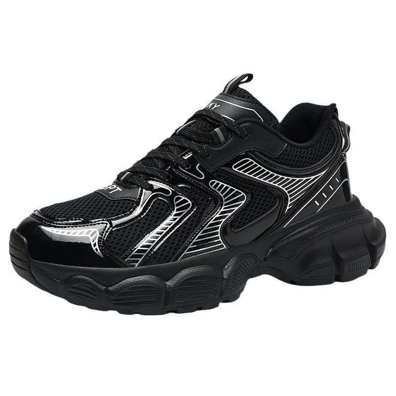 Dames technische sneakers met ademend bovenwerk – Geel