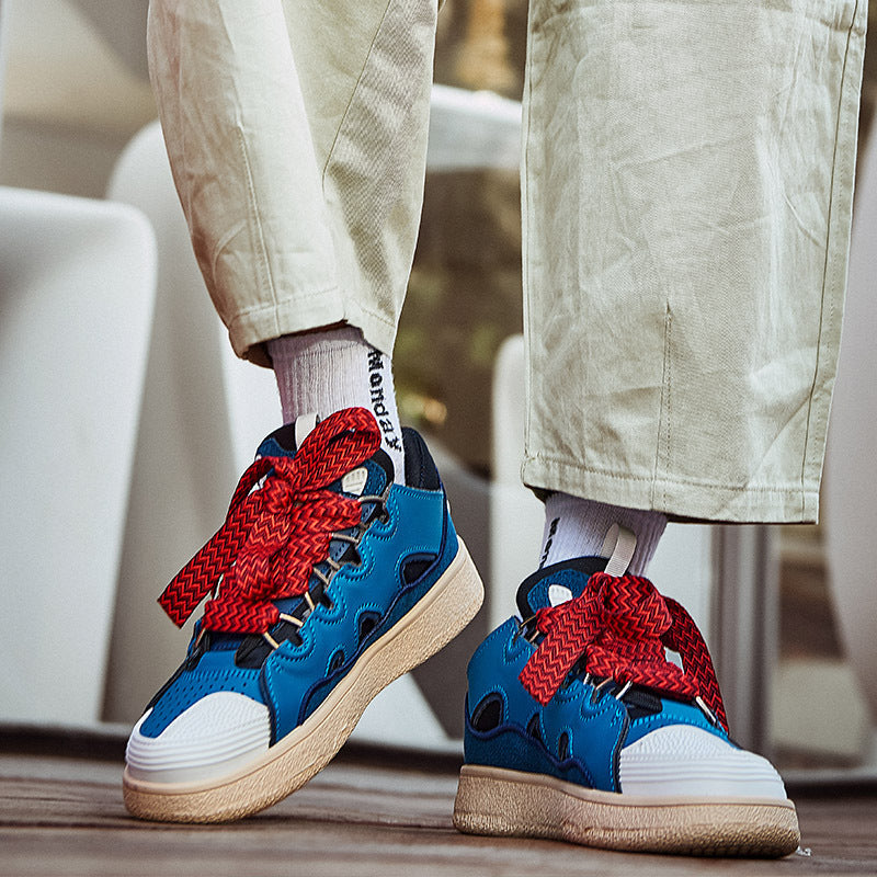Dames sportieve vrijetijdssneakers met dempende zool en meerkleurige veters – Luipaardprint