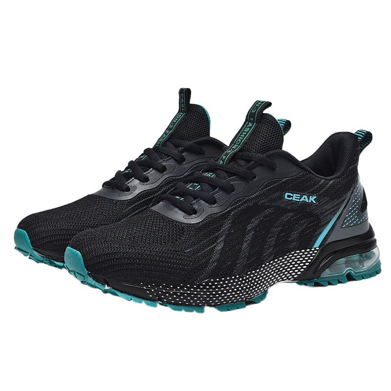 Dames comfortabele hardloopschoenen met dempende zool – Zwart-rood