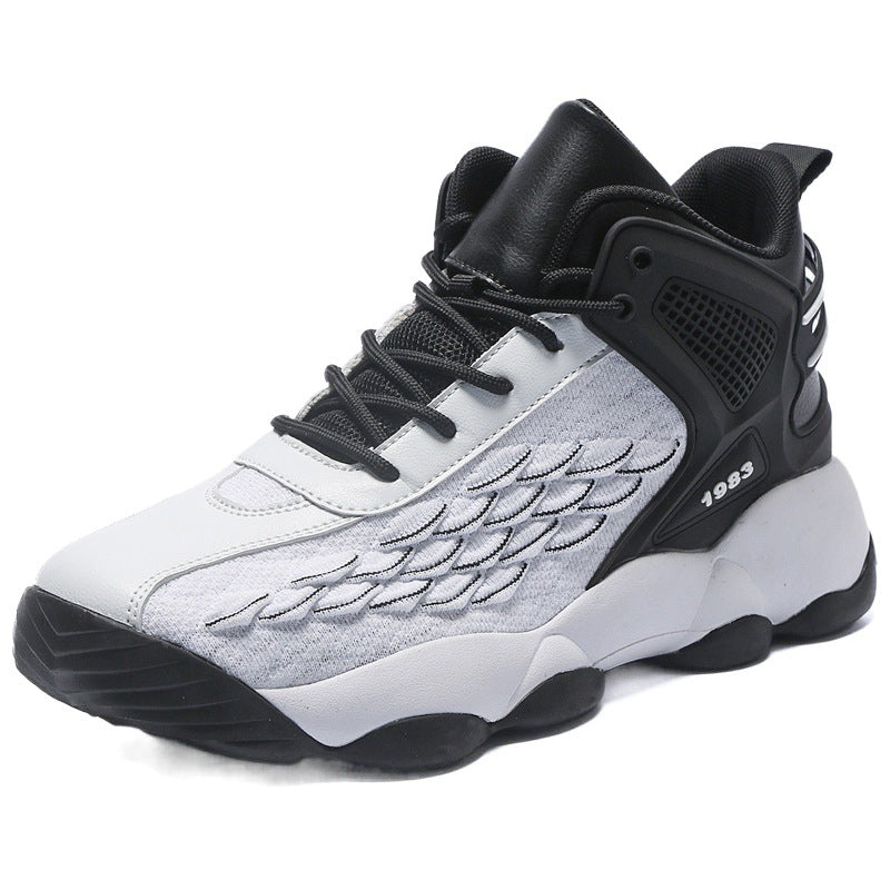 Dames hoge sneakers met dempende zool – Zwart