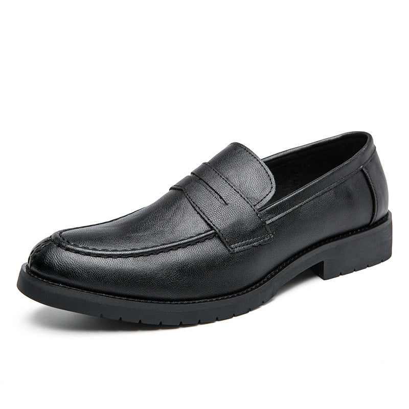 Dames mocassins met antislipzool en leren bovenwerk – Zwart