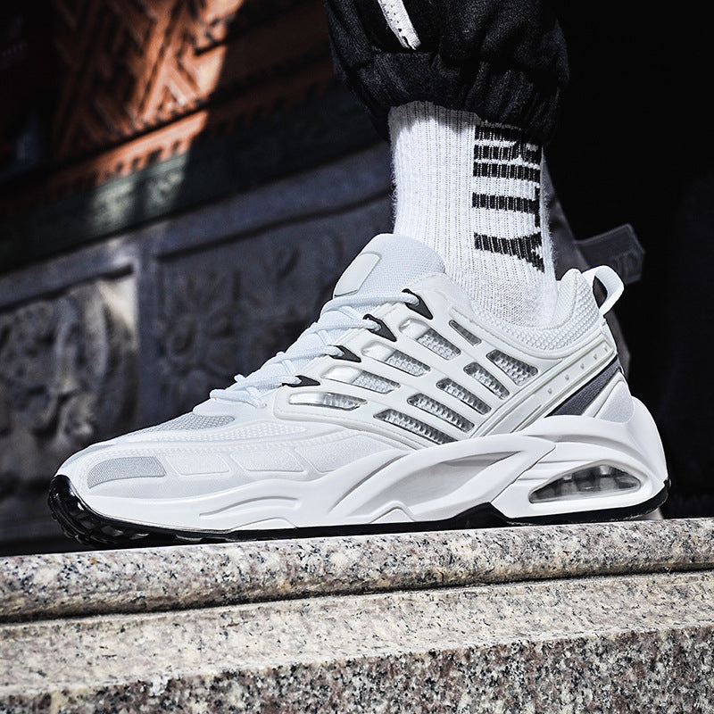 Dames performance sneakers met luchtkussenzool en ondersteunende zool – Wit