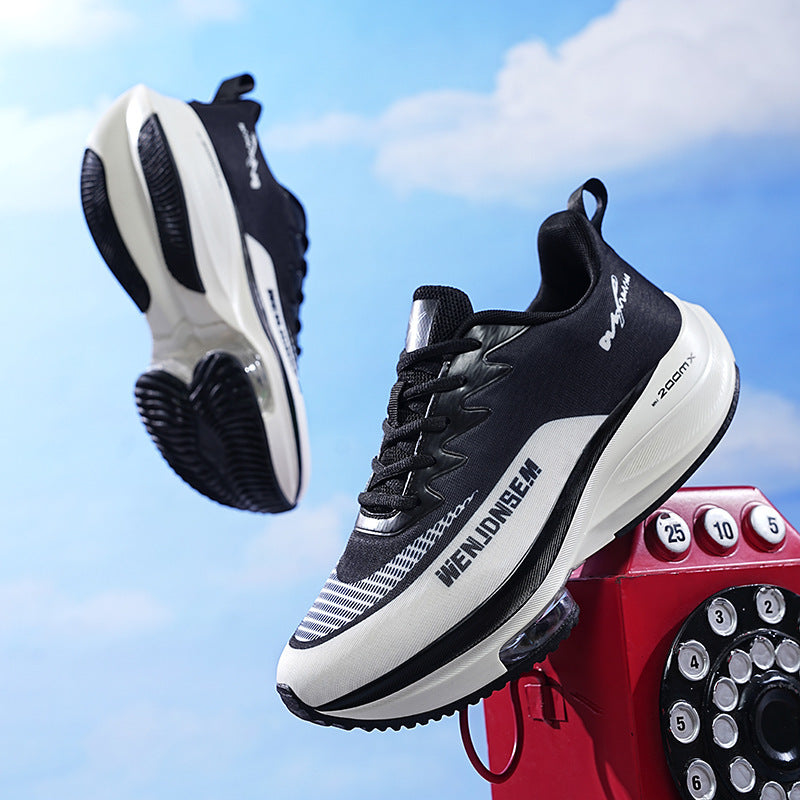 Dames stijlvolle hardloopschoenen met ademend bovenwerk en dempende zool – Wit