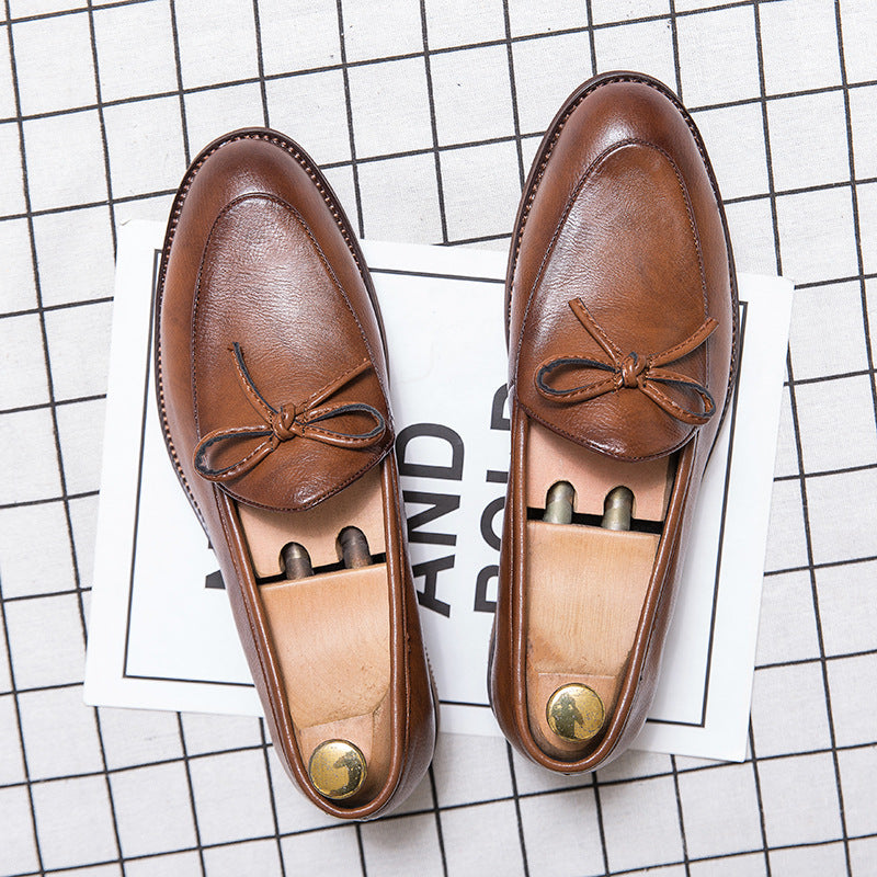 Dames mocassins met strikdetail – Zwart