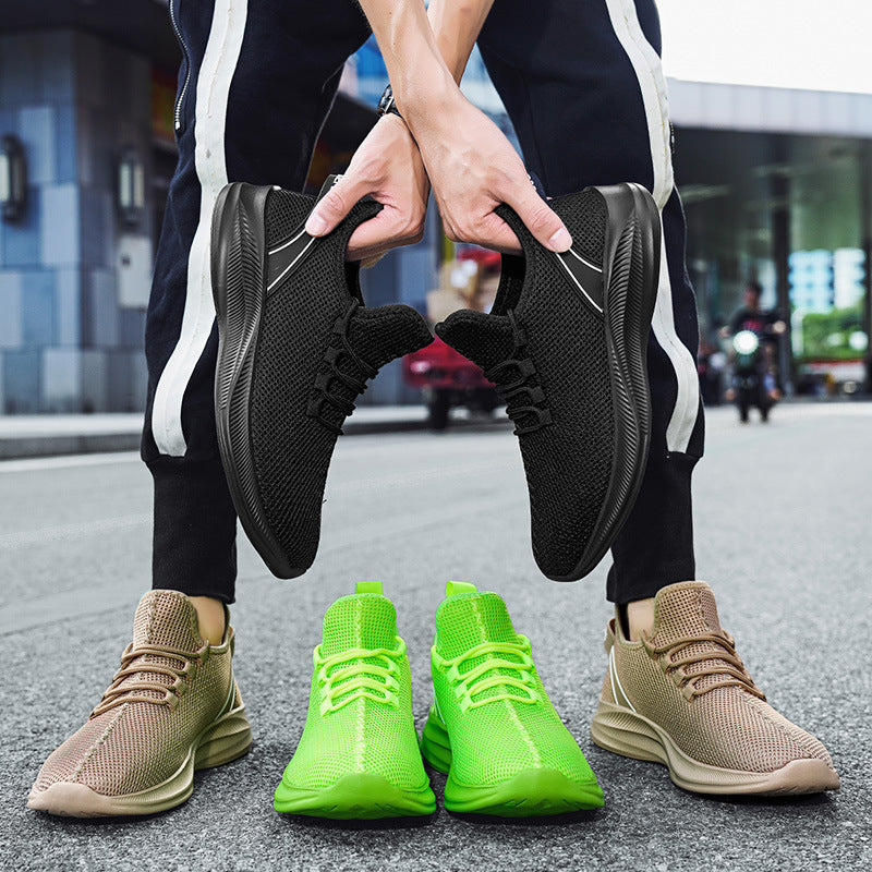 Dames lichte hardloopschoenen – Groen en Bruin – Bruin