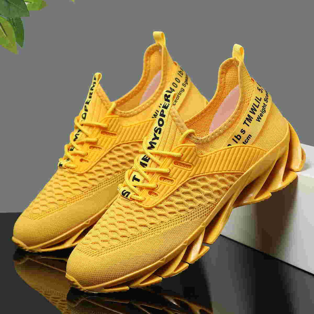 Dames performance sneakers – Groen en Zwart – Zwart