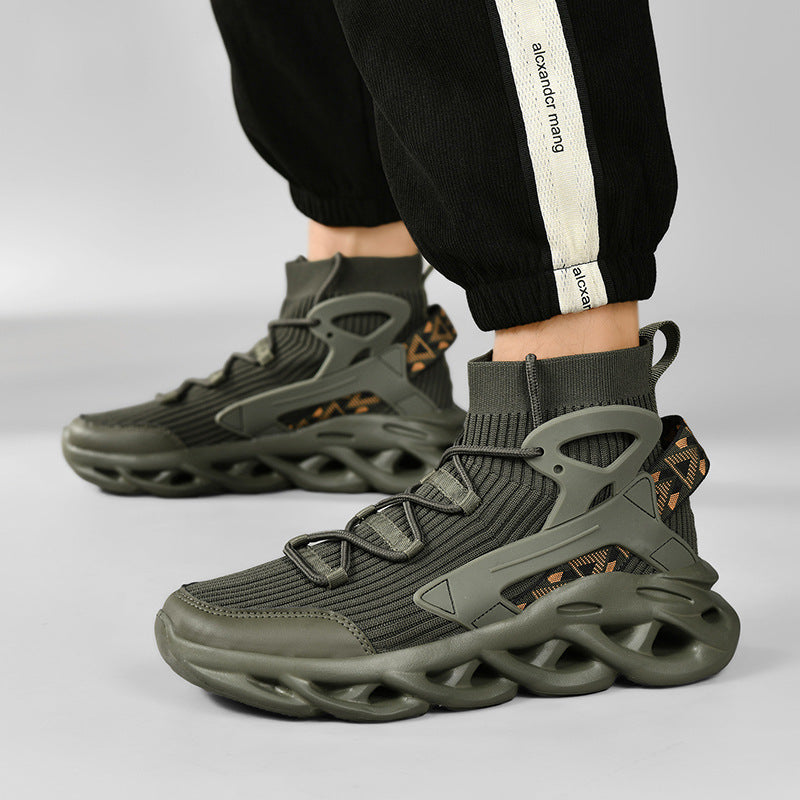 Dames technische sportsneakers met ondersteunende zool – Rood