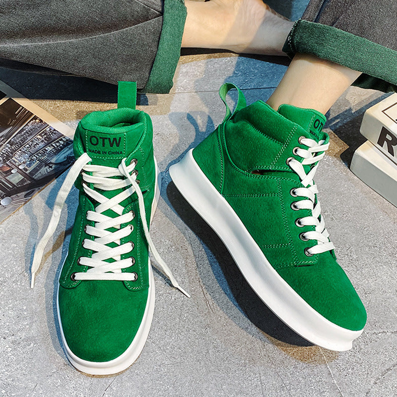 Dames sportieve vrijetijdssneakers – Zwart en Donkergroen – Rood