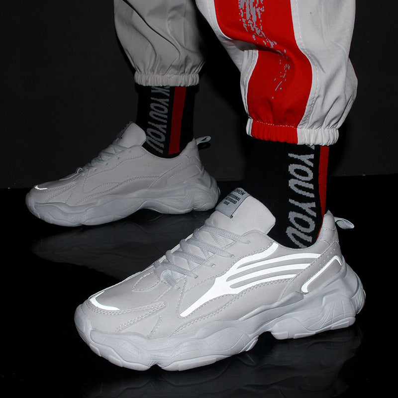 Dames comfortabele sportieve vrijetijdssneakers met dempende zool en ergonomisch ontwerp – Wit