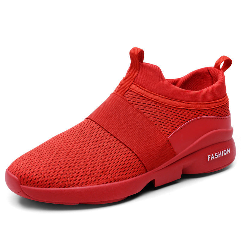 Dames lichte slip-on sneakers met ademend bovenwerk – Zwart